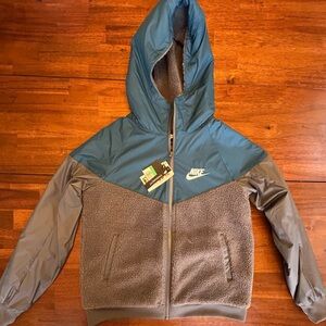 Boys Nike zip up Sherpa jacket.